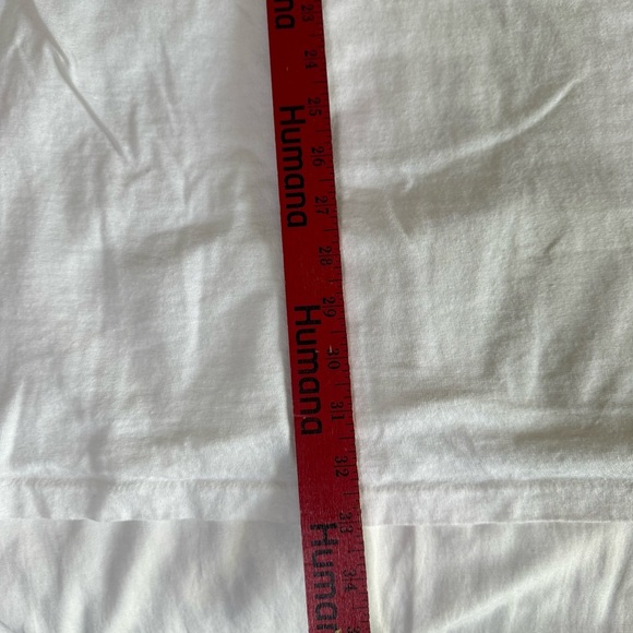 Vintage 80s Oversized Heart T-Shirt Hugger USA White Size OSFA Single Stitch - Picture 8 of 11